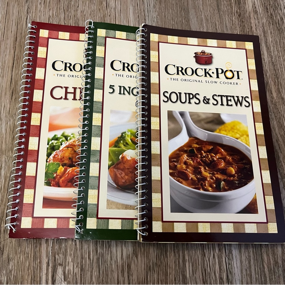 ***😀3 for $35./3 Crock-Pot  cook books.